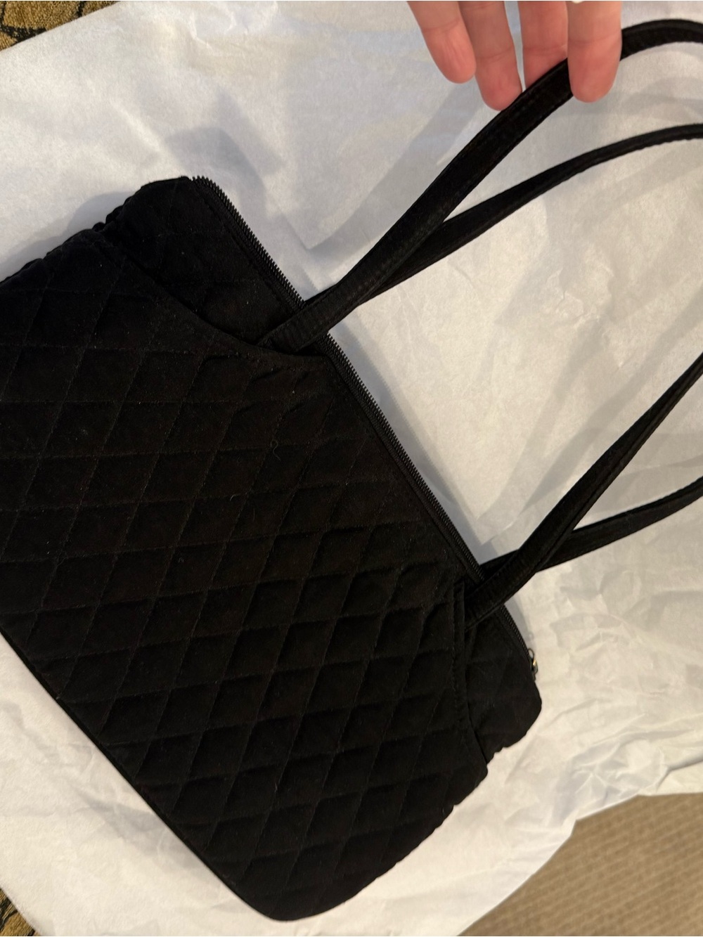 Vera Bradley Black Quilted Tote